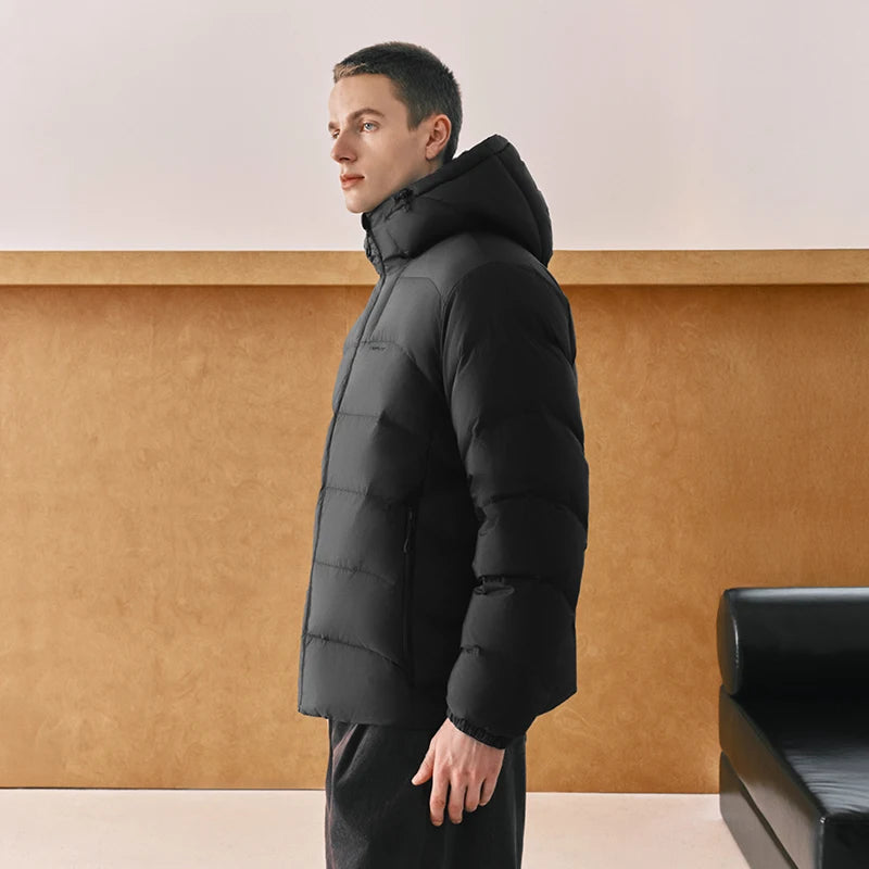 Semir Men Down Jacket Water Repellent 90 Percent Down Fill 2026 Winter Cold Weather Everyday Style Outdoor Layer