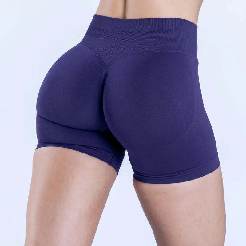Seamless Yoga Workout Shorts for Women Low Waist Butt Lift Biker Shorts Gym Fitness Activewear Sports Training Shorts