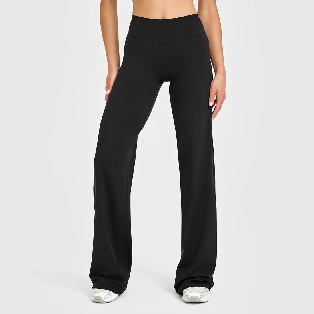 Hearuisavy Women Straight-Leg Sports Pants Gym Clothing Naked Feeling Compression Wide Leg Yoga Leggings Pilates Fitness Tights - ATFH