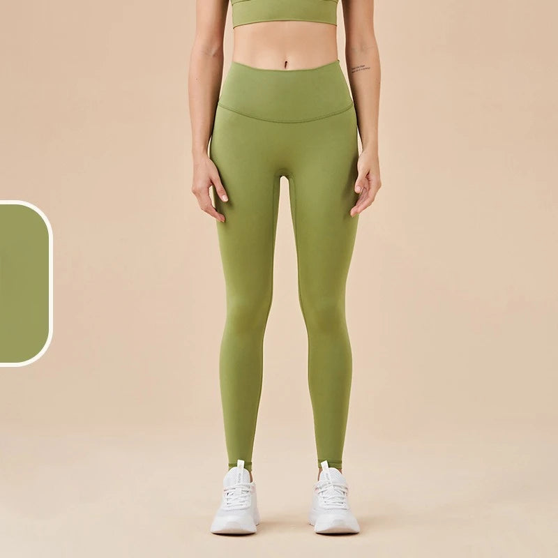 New 35 Colors Naked Feeling Yoga Pants High Waist Seamless Leggings Sport Women Fitness Gym Leggings With Pocket - ATFH