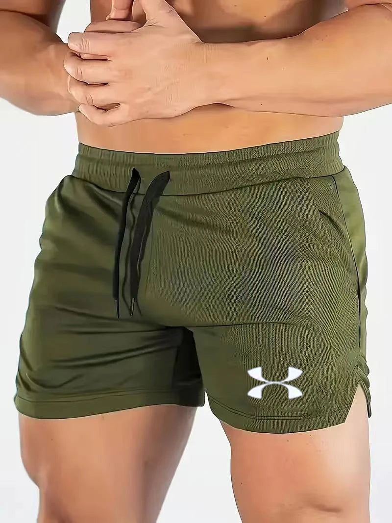 Summer new fitness shorts men's daily mesh breathable fitness shorts running shorts men's jogging sportswear