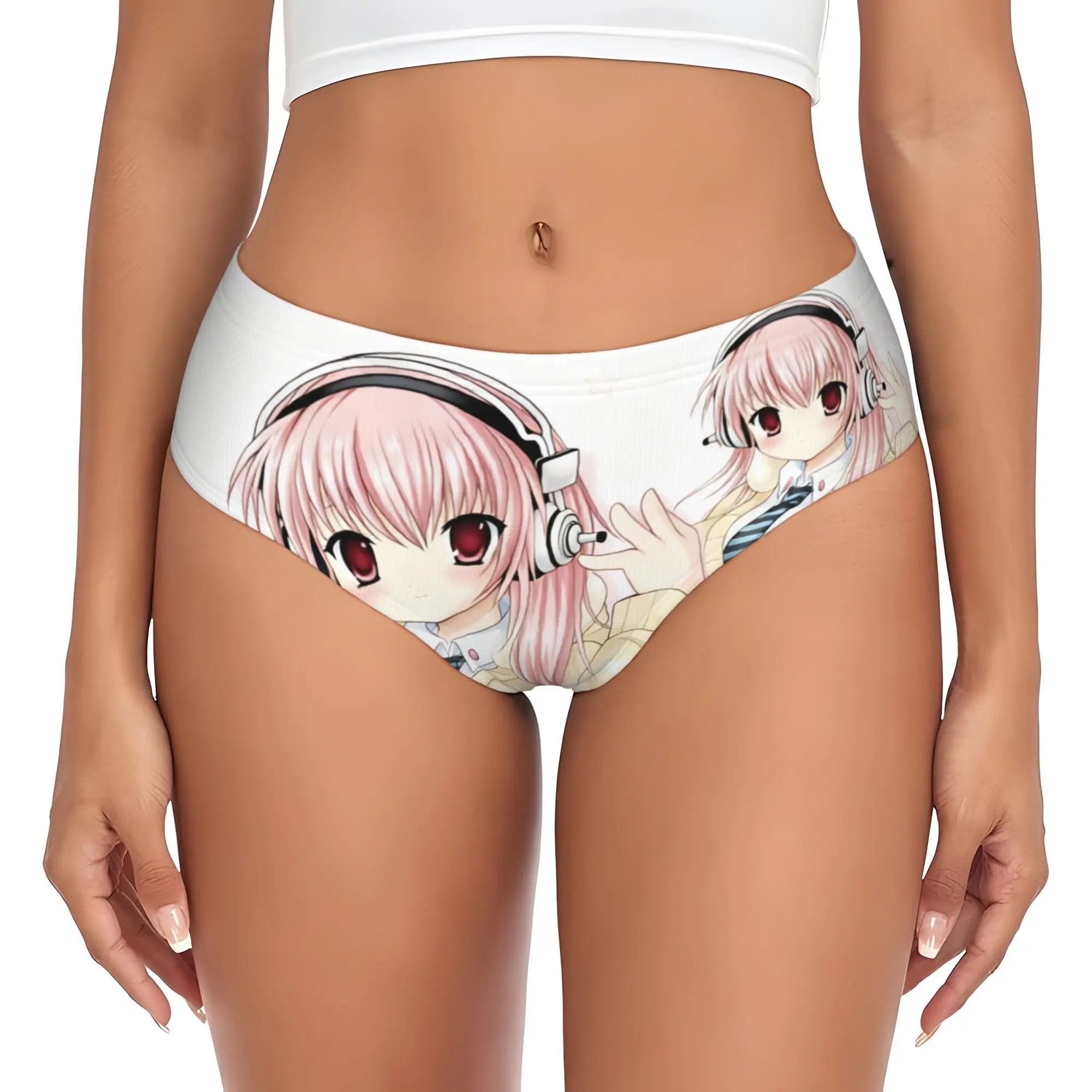 Super Sonico Anime Kawaii Girl Brief Panties Women Comfort Stretch  Underwear