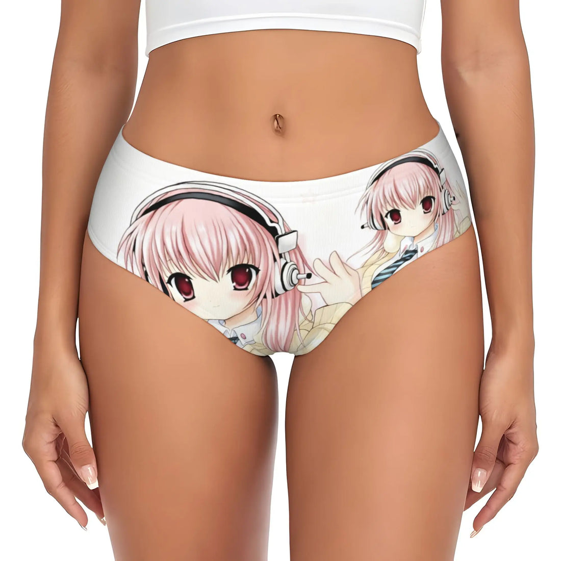 Super Sonico Anime Kawaii Girl Brief Panties Women Comfort Stretch  Underwear