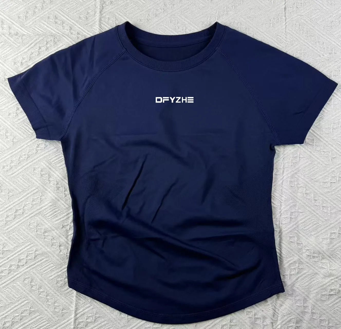 DFYZHE Impact Short Sleeve Top Women's Running Sports T-shirt Summer Short Sleeve Round Neck Elastic Yoga Fitness Top Breathable - ATFH