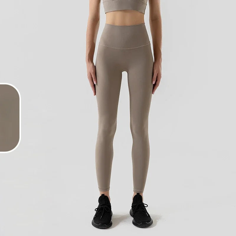 Women's 38 Colors Naked Feeling Yoga Leggings Women Sports Pants Tights Seamless Sport Femme Gym Leggins Workout Fitness Pants ATFH