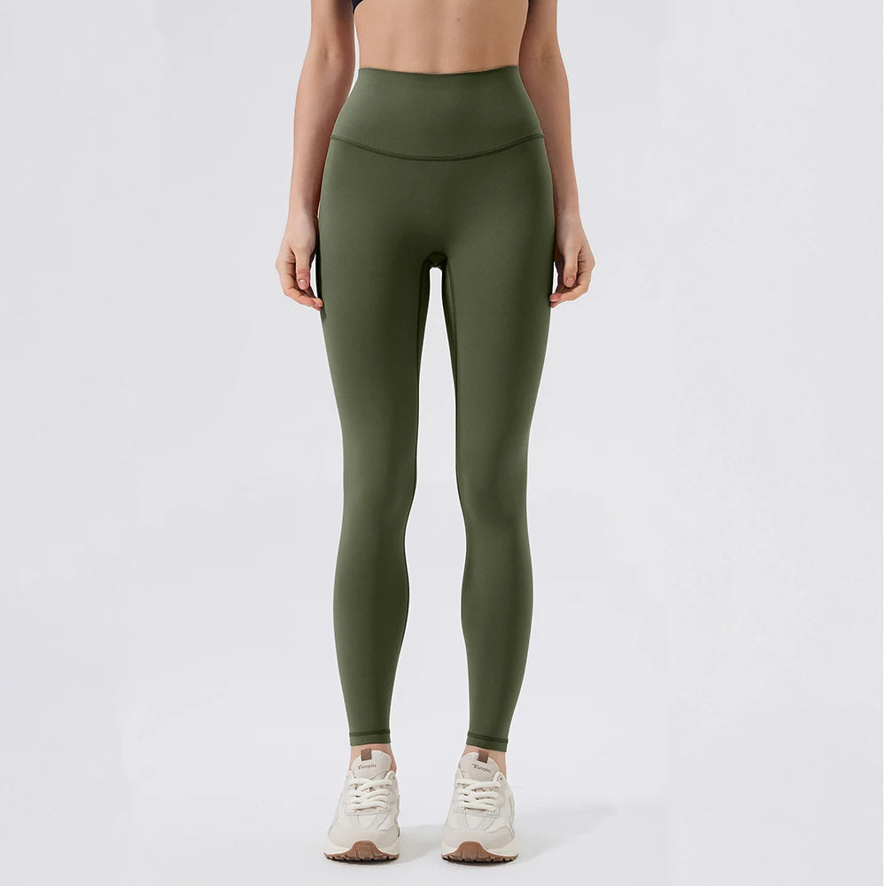 Women Back Waist Pocket High Waist Yoga Legging Women Sport Cropped Pants Butter Athletic Gym Comprehensive Training Jog - ATFH