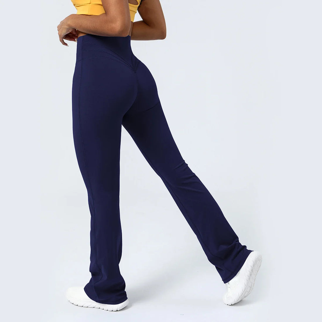 Women Yoga Flare Leggings High Waist Dance Pilates Fitness Gym Buttock Lifting Workout Wide-Leg Pants Outdoor Train Sport Tights ATFH