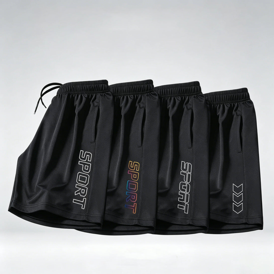 1/4 Piece Set of Men's Quick Dry Sport Shorts Breathable Gym Running Training Fitness Shorts  Casual Jogging Beach Bottoms