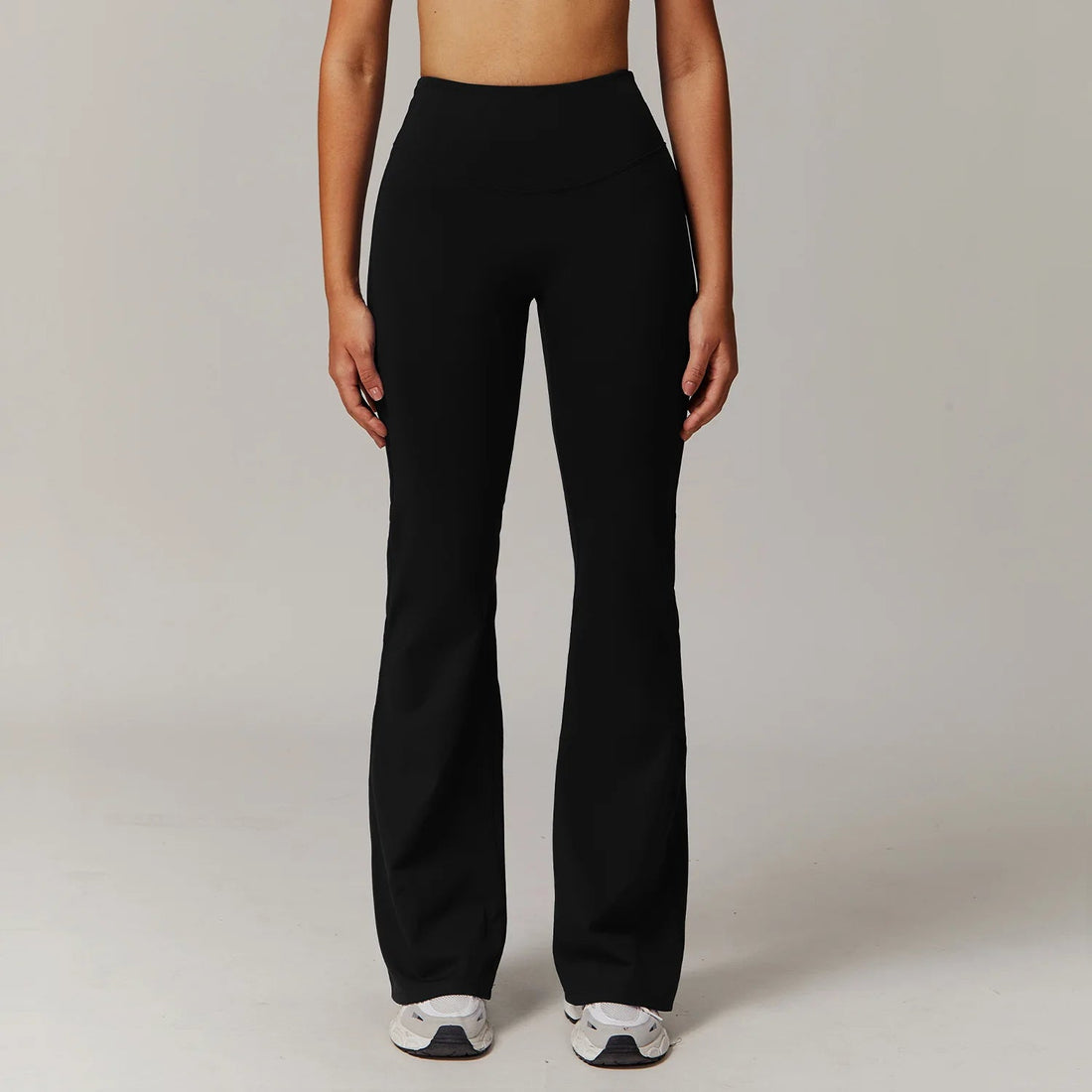 High Waist Wide Leg Pants Leggings Women Tights Fitness Bell-bottoms Yoga Elastic Leggings Push Up Gym Workout Flared Pants ATFH