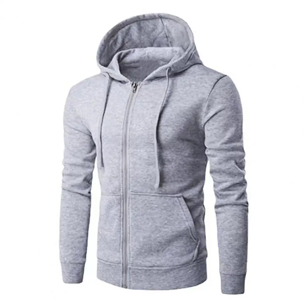 Autumn Men Sweatshirts Long Sleeve Jacket Hoodie Zipper Closure Jacket Male Hoodies Sweatshirt Slim Fit Male Clothing - ATFH