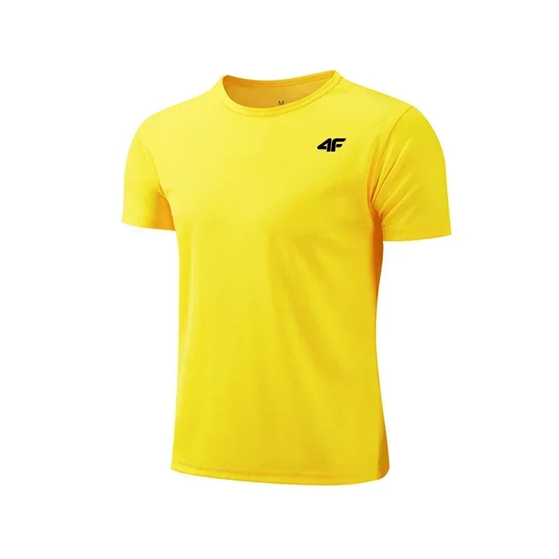 Summer New Sport Gym t Shirt Men Quick Dry Running Bodybuilding Shirts Men Quality Breathable Short Sleeve Fitness Tops Jersey
