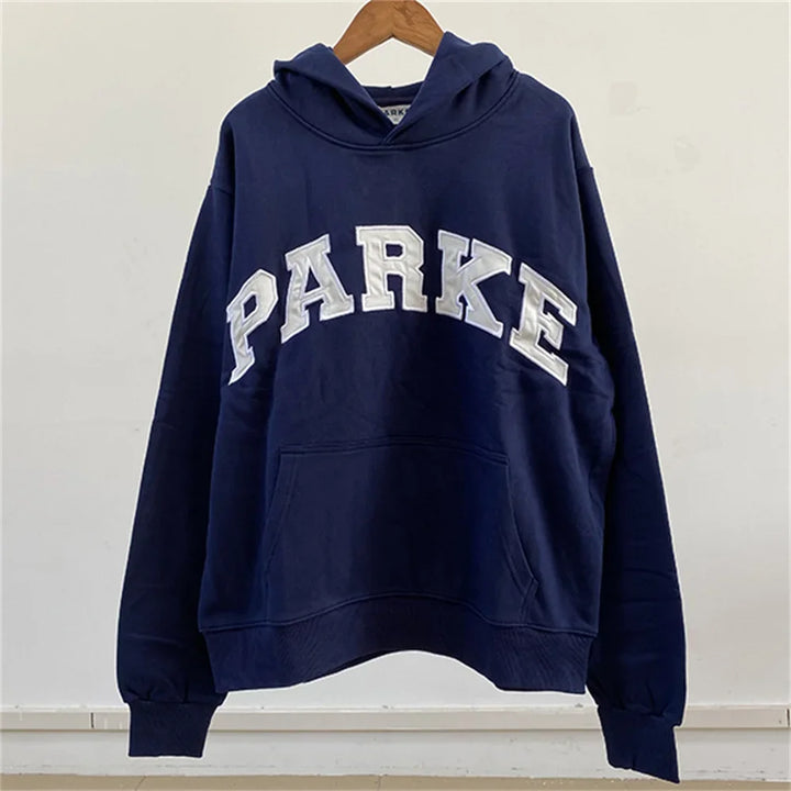 Women Vintage Long Sleeve Letters Embroidery Hoodies Top 2026 Spring New - ATFH