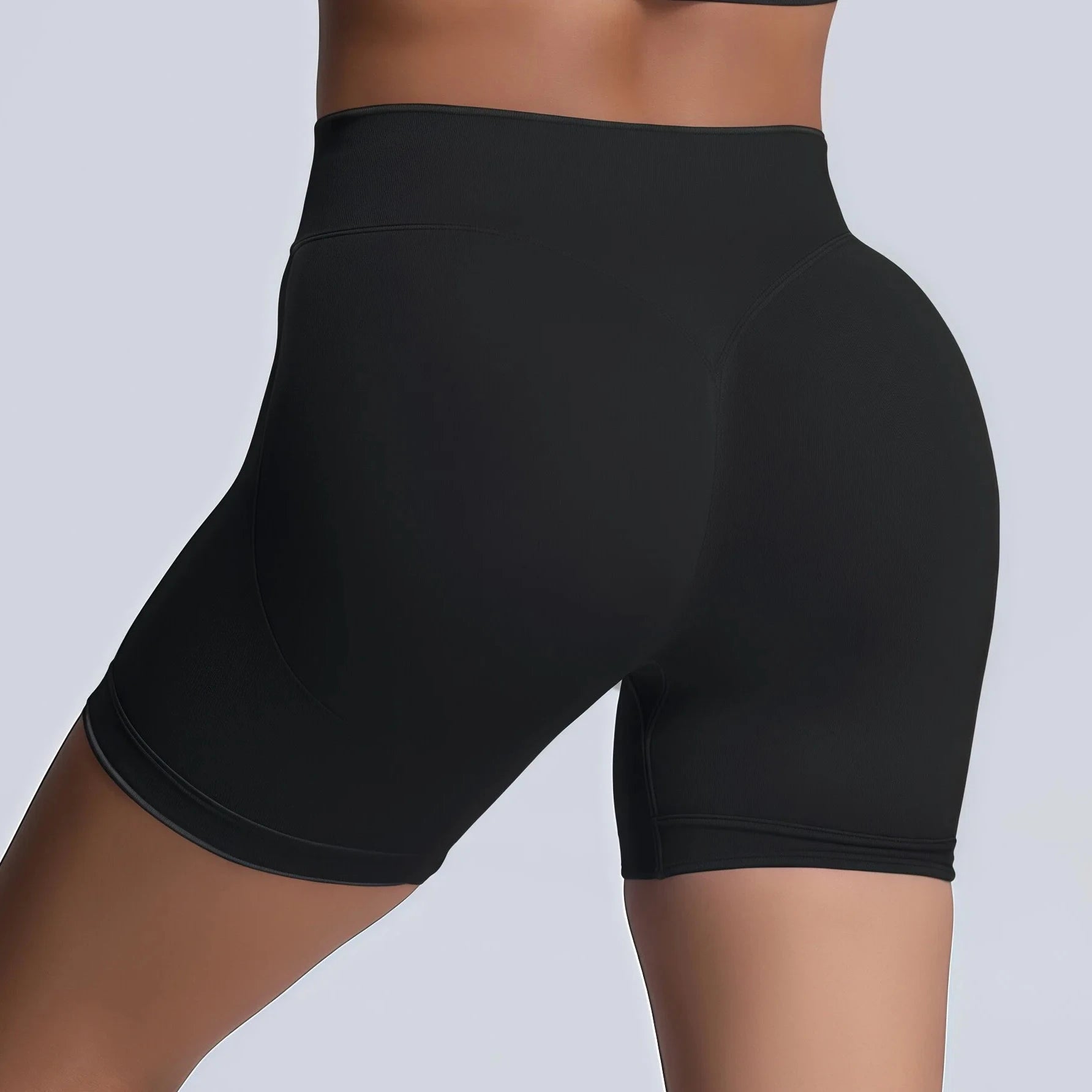 HISTELLO Impacts Shorts 4.5" Women Fitness Sports Biker Shorts Low Waist Gym Short Workout Scrunch Butt Yoga Seamless Leggings Tahsi Fashion House