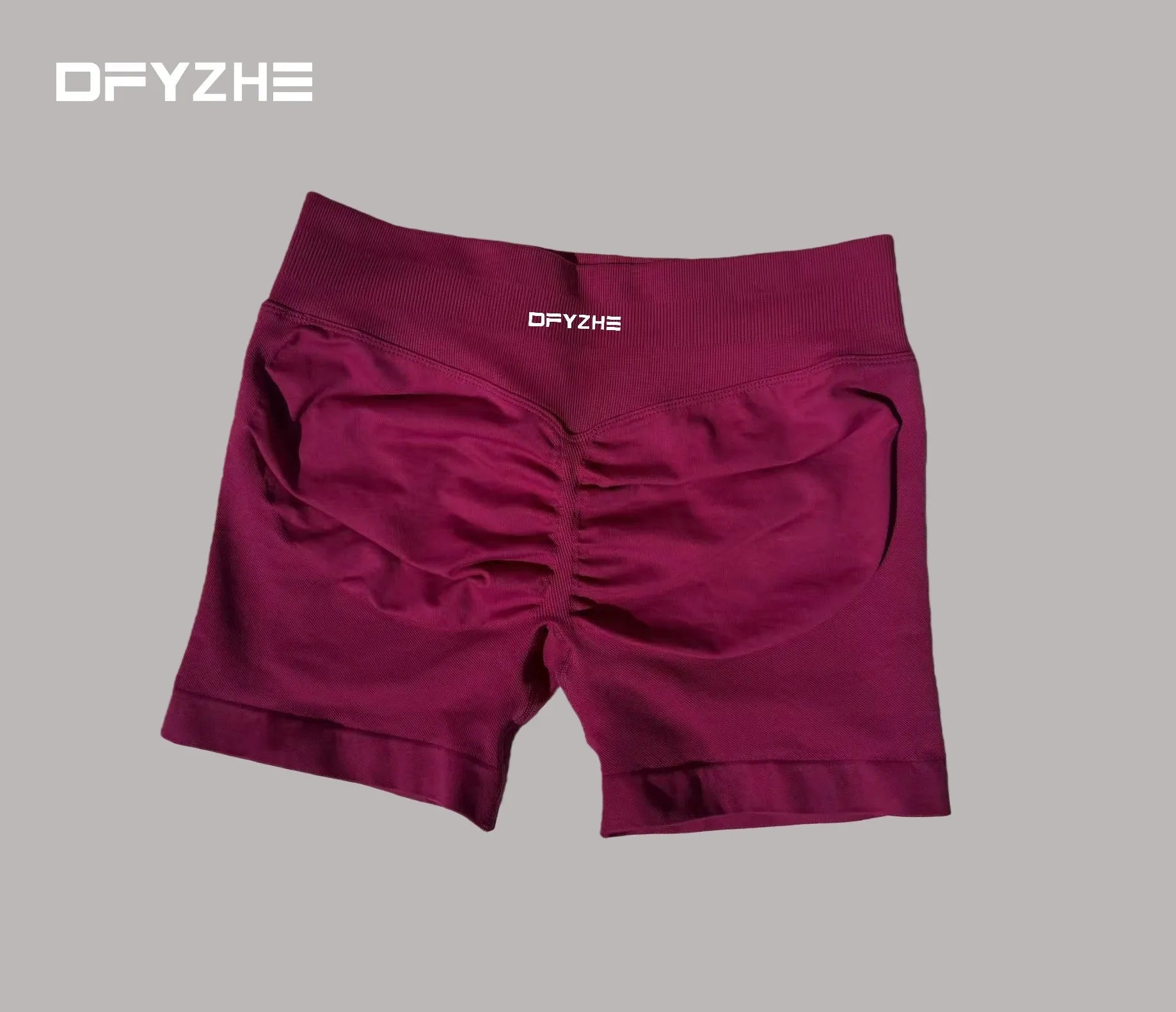 DFYZHE Women's Impact Shorts 4.5" – Seamless High Waist Ribbed Workout Shorts for Yoga Cycling & Fitness Tahsi Fashion House
