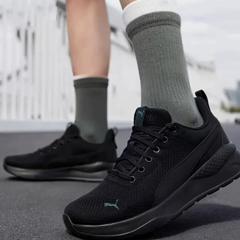 PUMA 371128-01 Unisex Summer Black Cushion Running Shoes Breathable Light Casual Sports Sneakers For Men Women