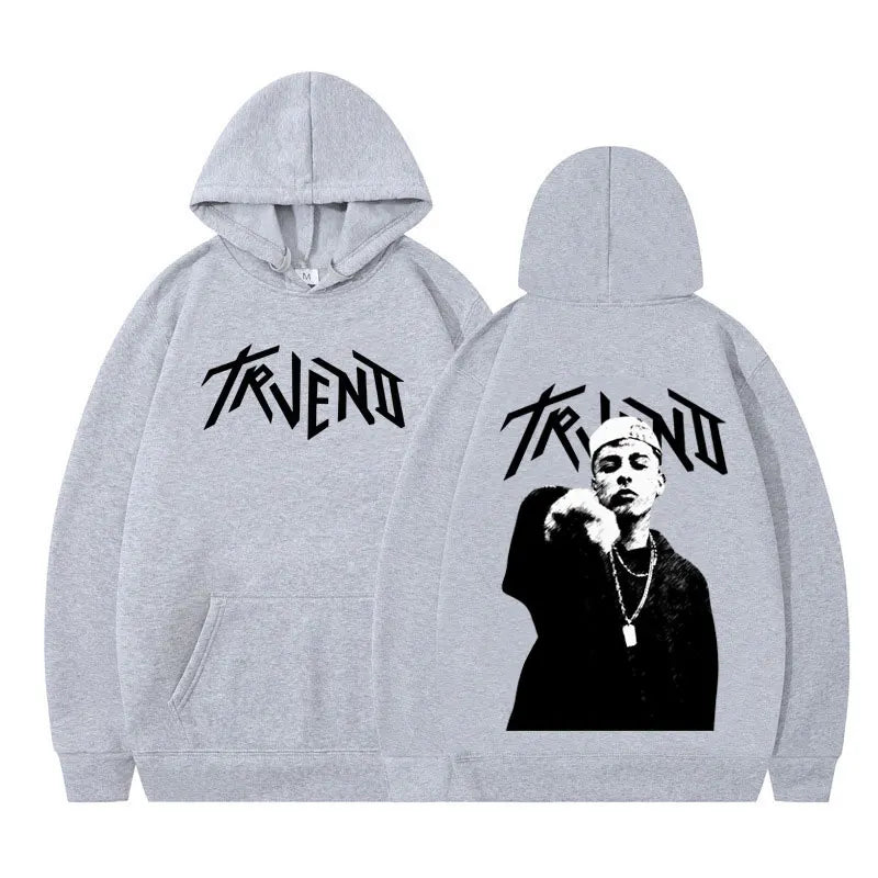 Rapper Trueno Album Tour 2025 Punk Hoodie Fashion Men's Women Sweatshirts Long-sleeved Hip-hop Loose Casual Oversized Pullover