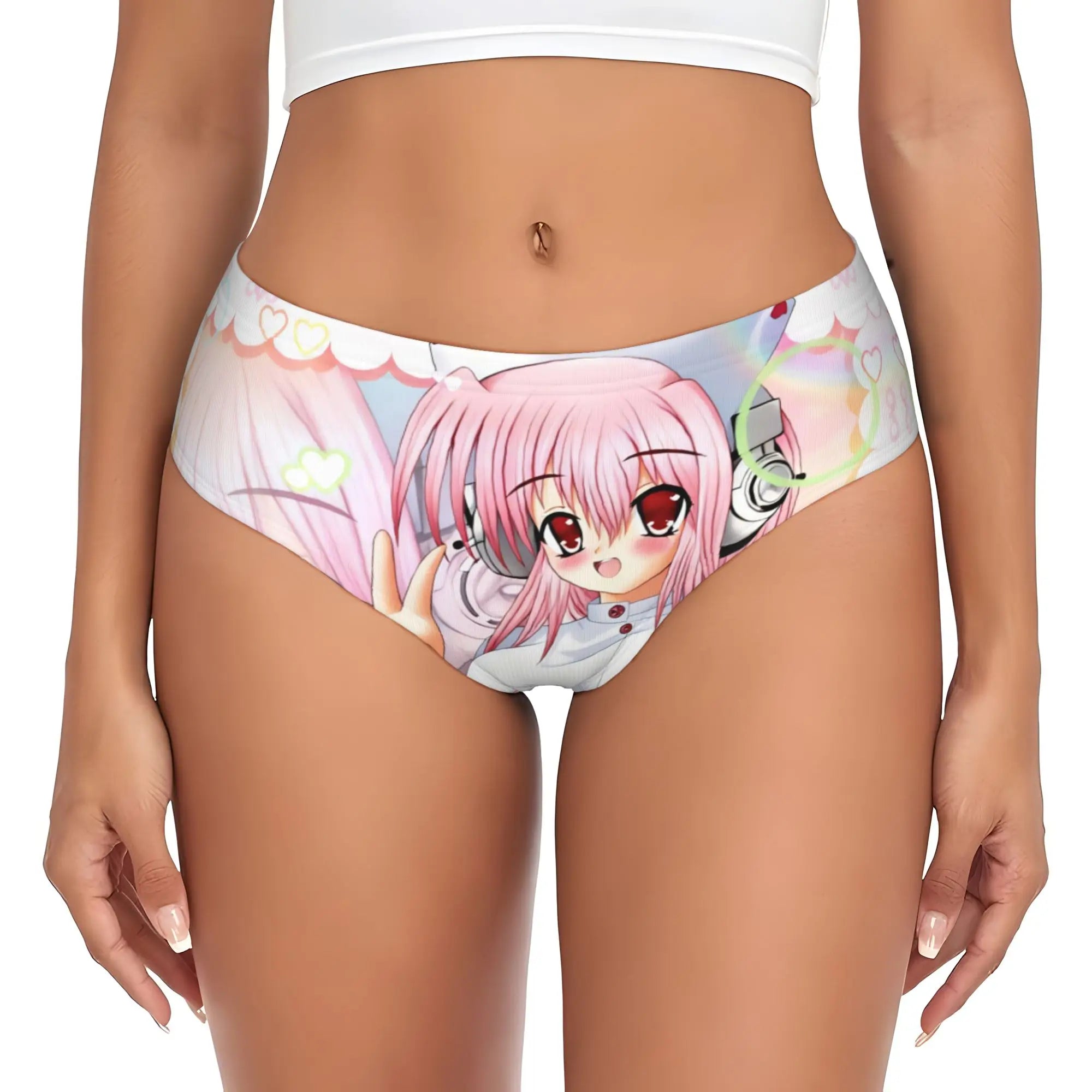 Super Sonico Anime Kawaii Girl Brief Panties Women Comfort Stretch  Underwear