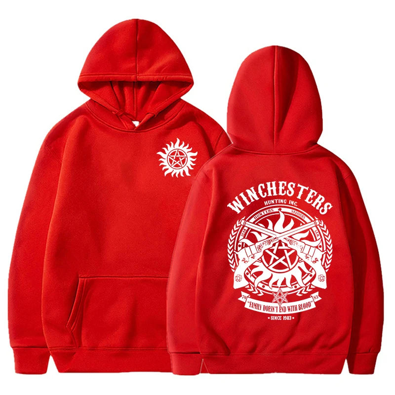 NEW Supernatural Printed Hoodie Women Men Fashion Autumn Winter Warm Sweatshirt Hip Hop Harajuku Streetwear Long Sleeve Pullover