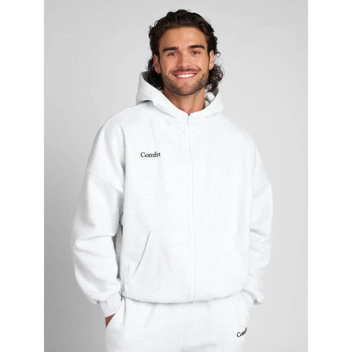Comfort winter girls Cloud Zip Oversized Hoodie - ATFH