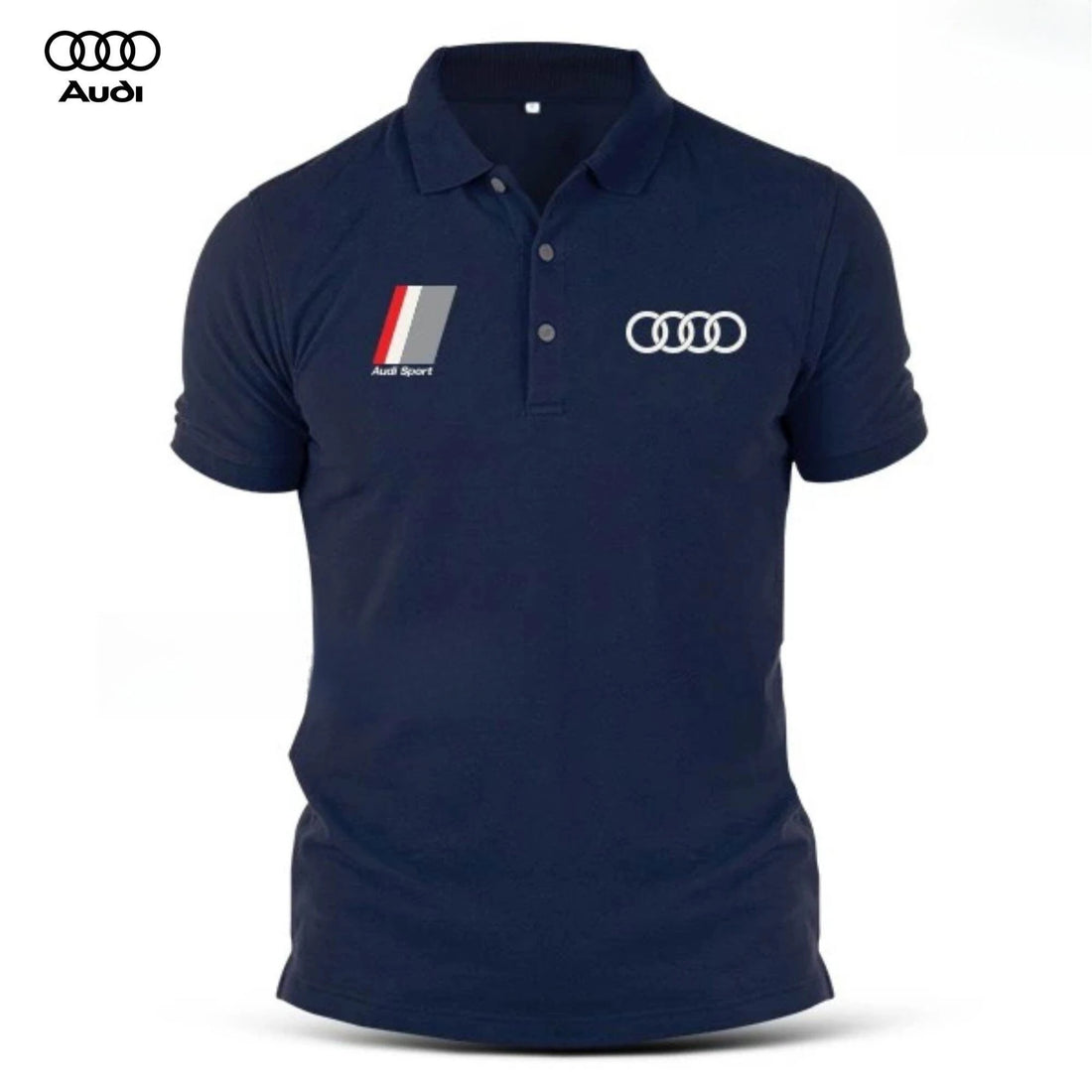 Polo Shirt T-shirt, Lapel, Audi Sports Car, Racing Car Enthusiast, Fan Gift T-shirt for Men and Women, Men and Women