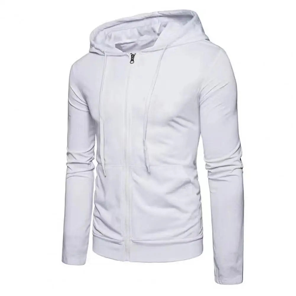 Autumn Men Sweatshirts Long Sleeve Jacket Hoodie Zipper Closure Jacket Male Hoodies Sweatshirt Slim Fit Male Clothing - ATFH