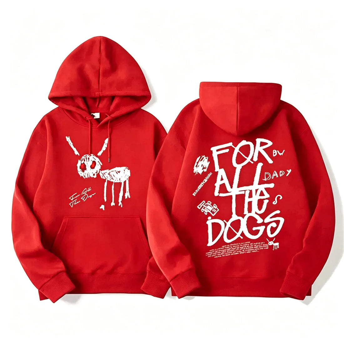 Men Women Fashion Hip Hop Pullovers Sweatshirt Vintage Streetwear Hoodie Rapper Drake New Album for All The Dogs Graphic Hoodies