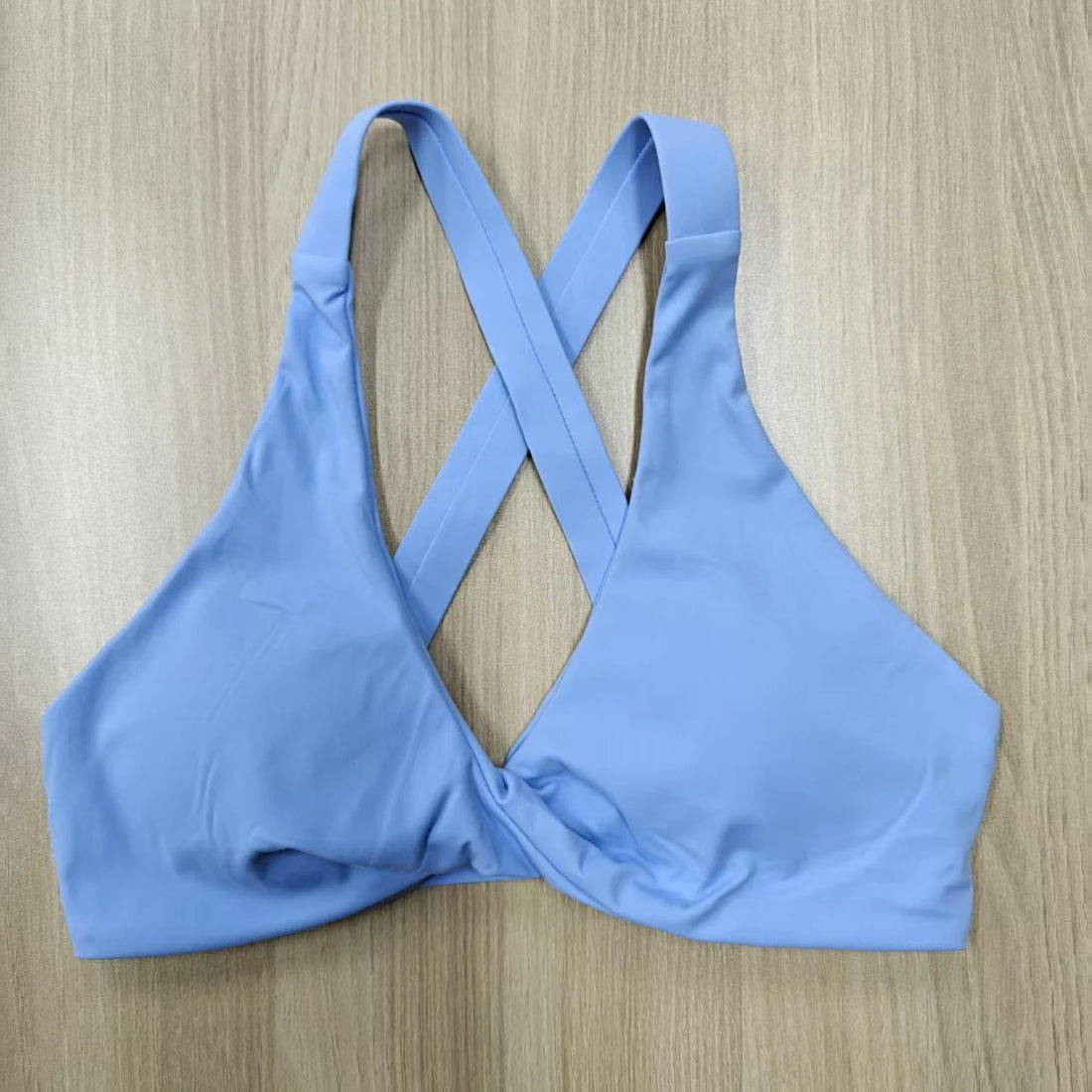 SHINBENE Women's Twist Workout Sports Bras Back Cross Padded Low Impact Fitness Bra Yoga Crop Tops - ATFH