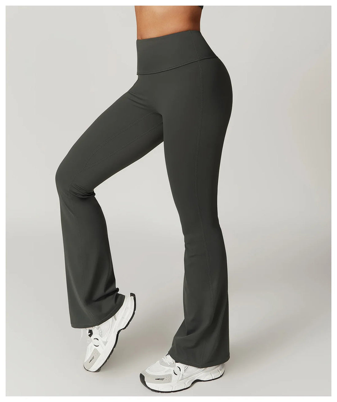 Workout Flare Leggings Yoga Pants Women High Waist Wide Leg Pants Women's Gym Fitness Sports Flared Pant Latin Dance Trousers ATFH