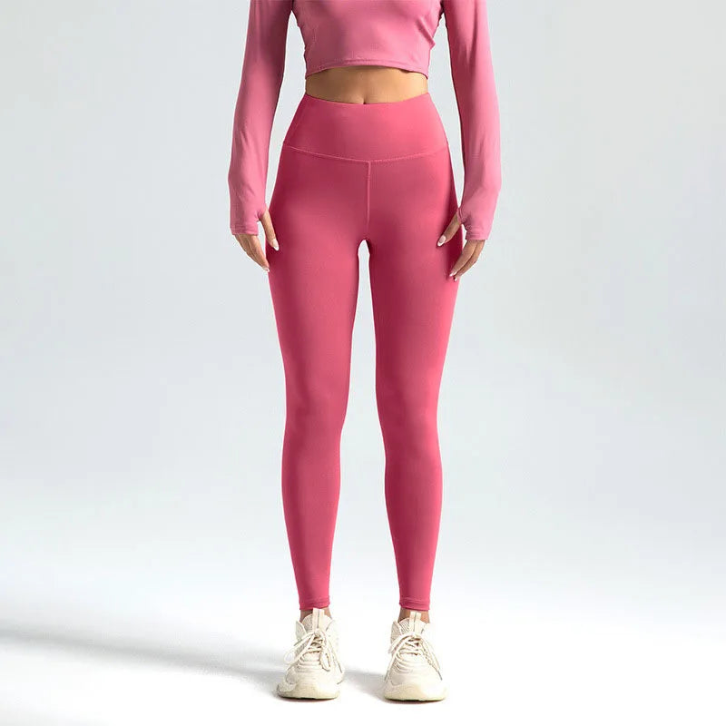 2025 New Sport Leggings for Women High Waist Yoga Leggings Soft Breathable Sports Tights Leggings Fitness Gym Elastic Pants Y2K - ATFH