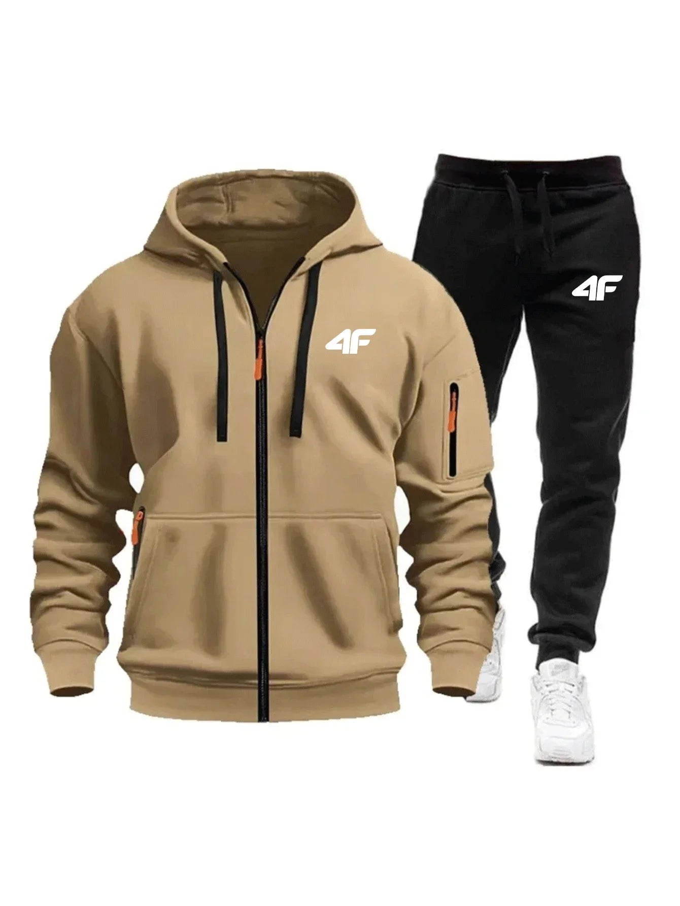Sets for Men Two Piece Outdoors Mens Tracksuit Set Hot Sales Sportswear Man Sweatpants Hoodie Fashion Comfortable Casual Jogging - ATFH