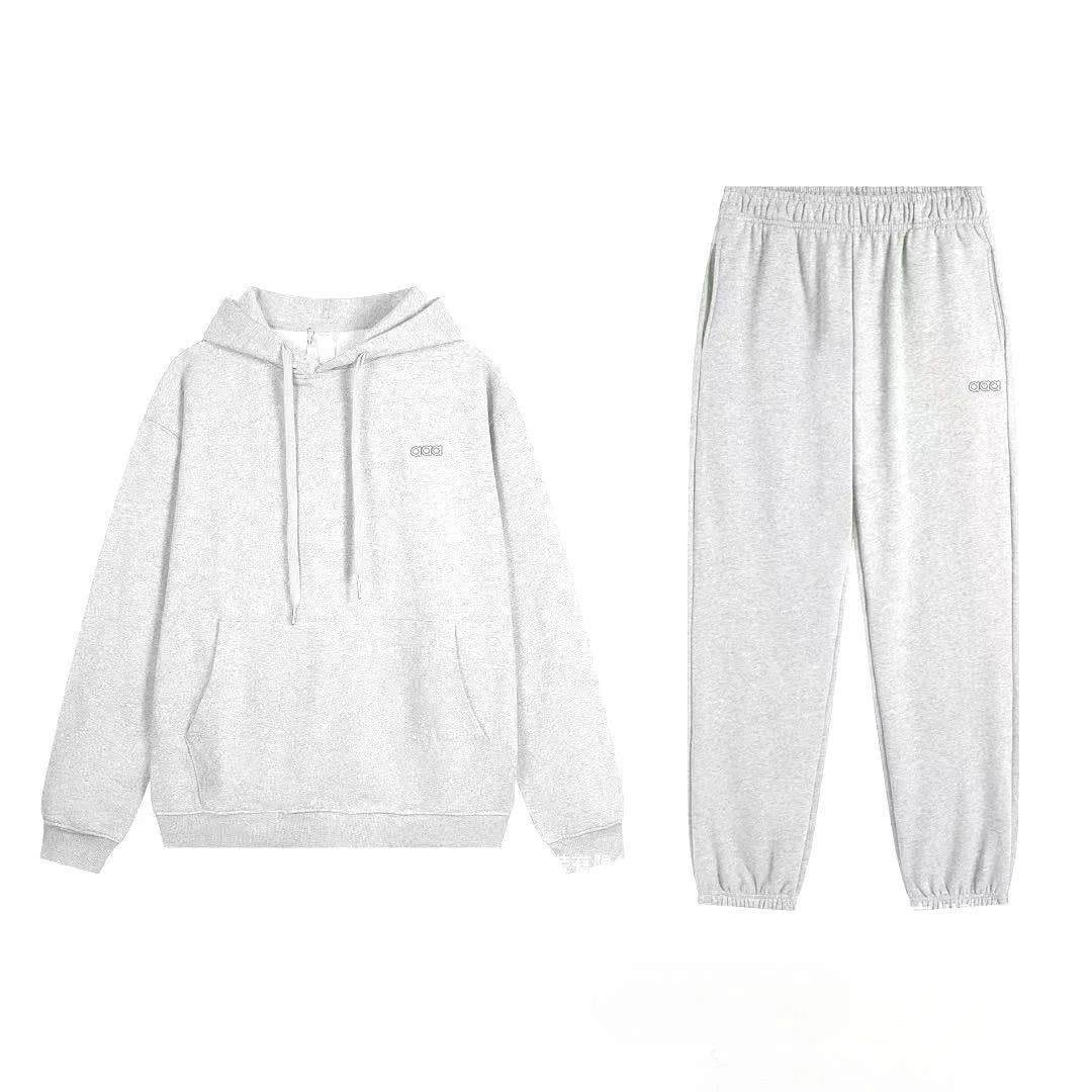 2026 Men's Autumn/Winter Sports and Leisure Top, Pants, Loose and Comfortable Simple Set, Two Piece Set - ATFH