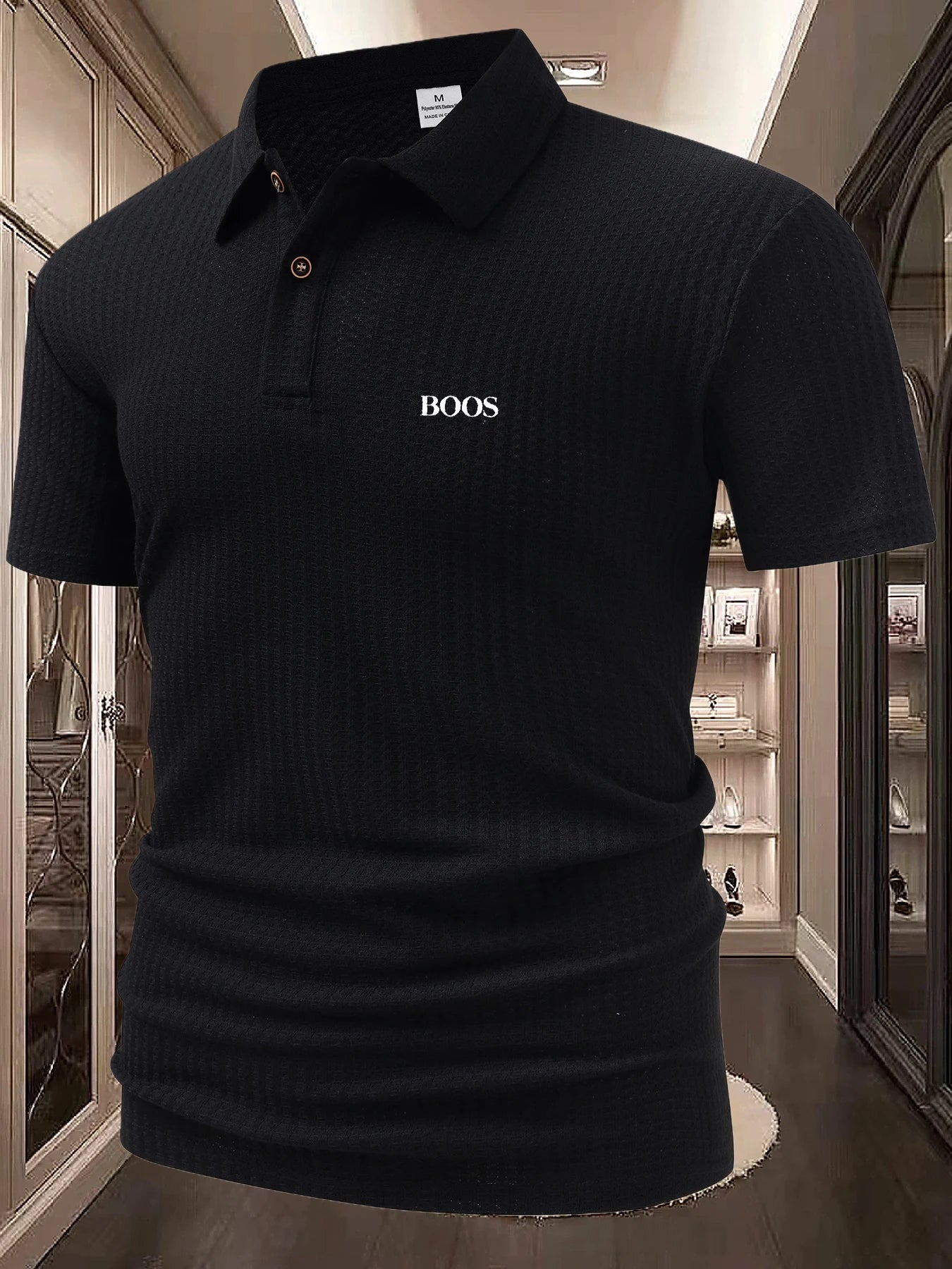 Short sleeved polo shirt men's spring and summer new T-shirt casual minimalist top