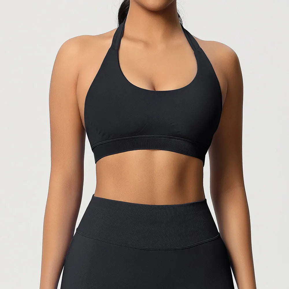 Sports Bra Seamless Workout Tops Gym Fitness Underwear Yoga Bras Sexy Athletic Sport Bra Women Backless Gym Training Crop Top - ATFH