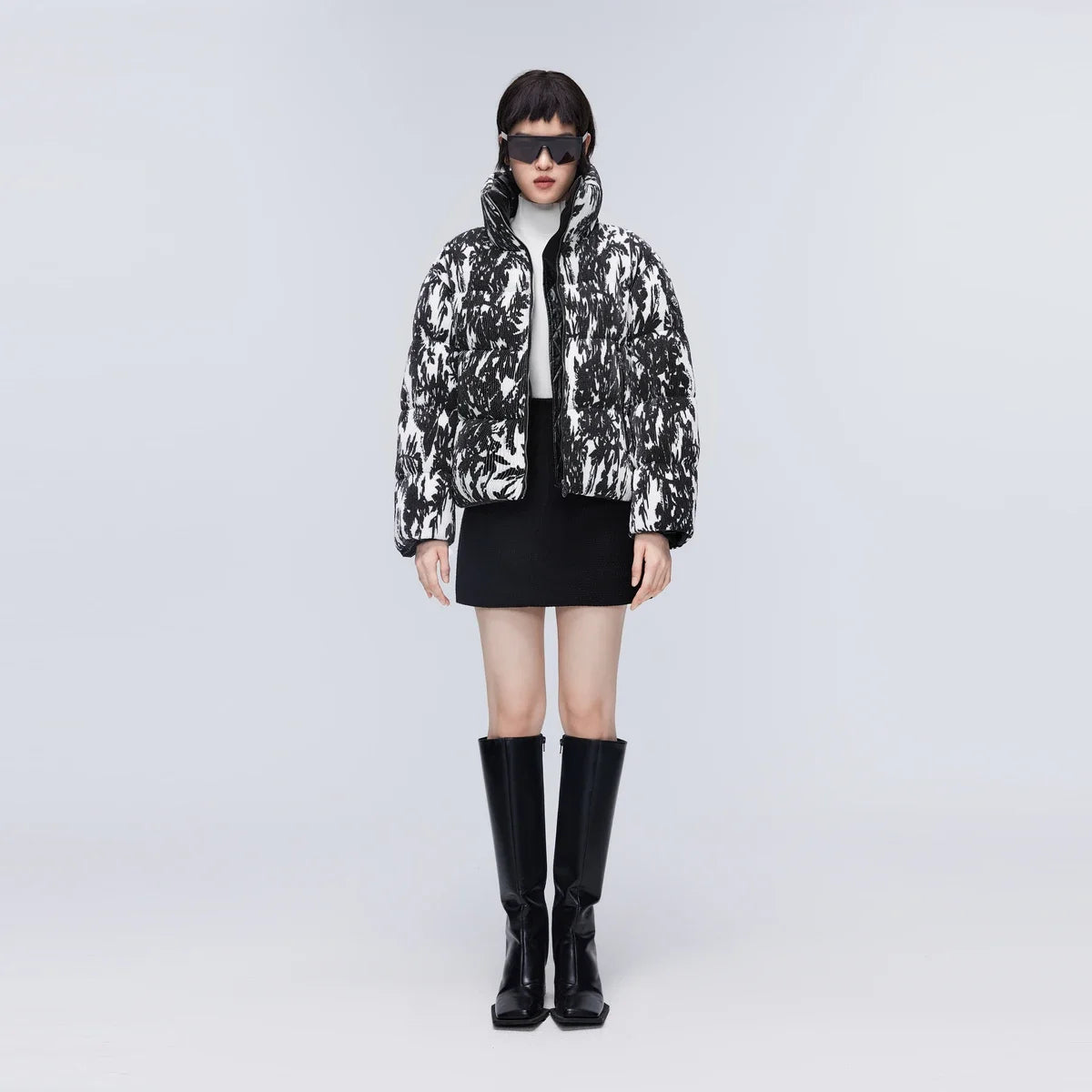 BOSIDENG Winter 90% Goose Down Jacket for Women Snow Jacket stand collar jacket deep winter Puffer Jackets Light Warm ATFH