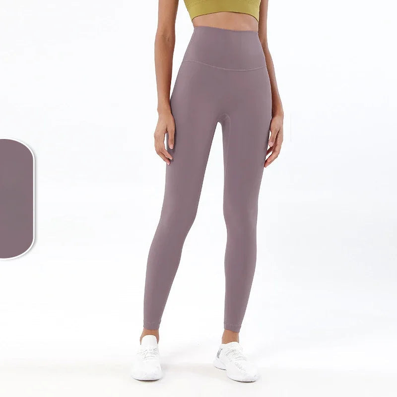 Women's 38 Colors Naked Feeling Yoga Leggings Women Sports Pants Tights Seamless Sport Femme Gym Leggins Workout Fitness Pants ATFH