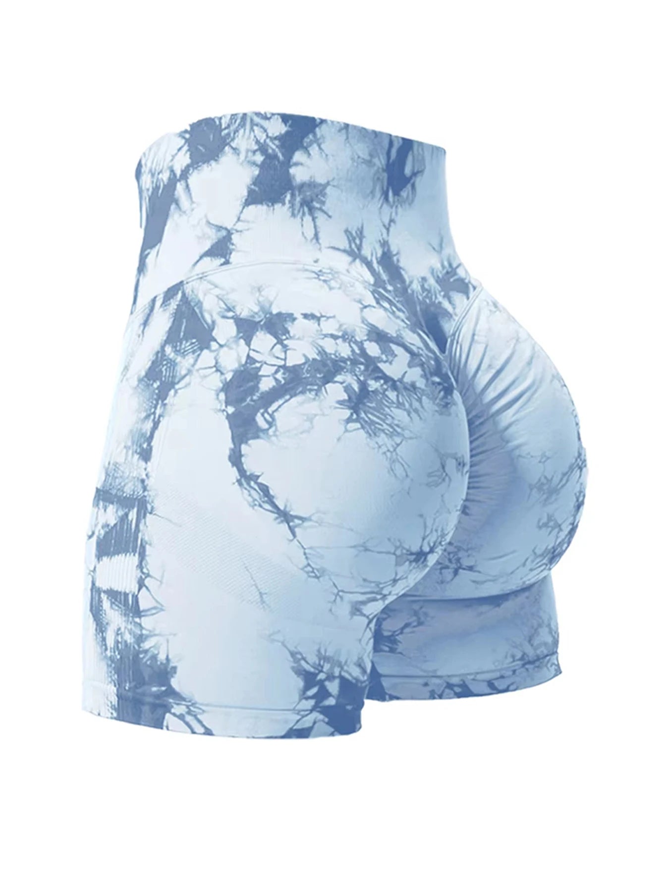 2PCS Tie Dye Butt Lifting Sexy Gym Shorts Woman Skinny Stretch High Waist Sport Shorts Casual Seamless Tahsi Fashion House