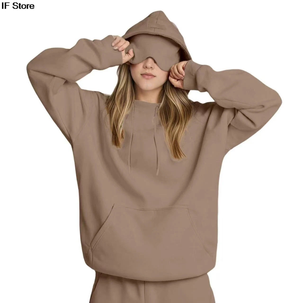 new style Eye mask hoodie y2k clothes man and women winter clothes Loose casual and fashionable sportswear Hoodie with eye mask - ATFH