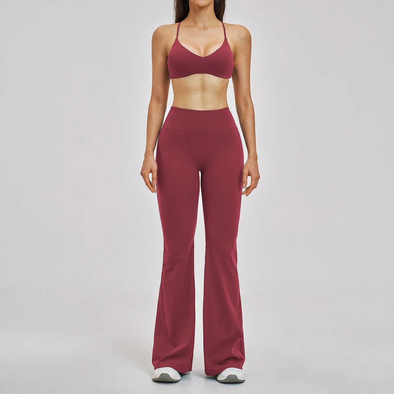 2PCS Sport Set Women Gym Outfits Push Up Yoga Set Gym Sportswear Fitness Bra Workout High Waist Legging Sports Shorts Tight Suit - ATFH