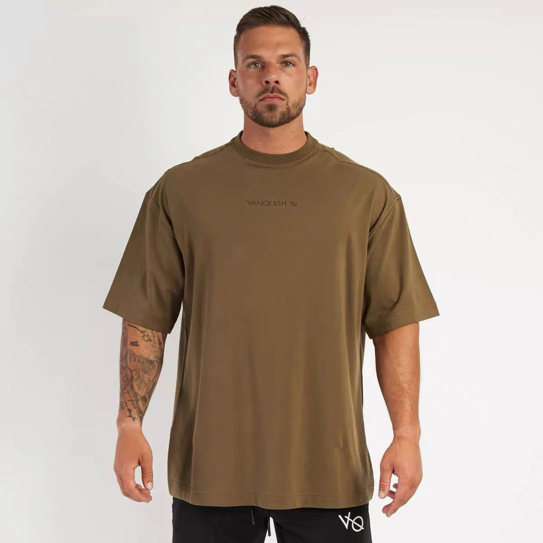 New Muscle Captain Fitness Men's Running Sports Casual Exercise Short-sleeved Cotton Breathable Multi-color T-shirt ATFH