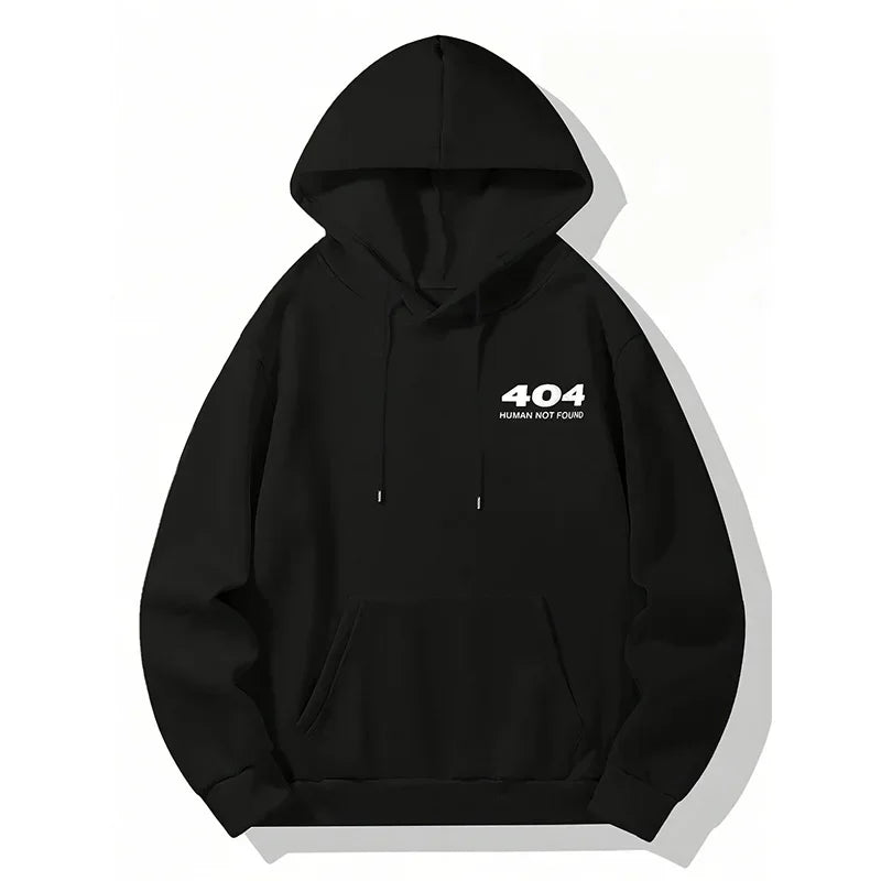 Men's Hoodies Pullover Spring Autumn Casual Hoodie Sweatshirts Print Hoodies Loose Black Sweatshirt For Male