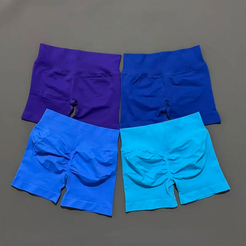 Women Gym Shorts Workout Scrunch Butt Seamless Leggings Seamless Yoga Leggings Bicycle Running Sportswear Fitness Sports Shorts Tahsi Fashion House