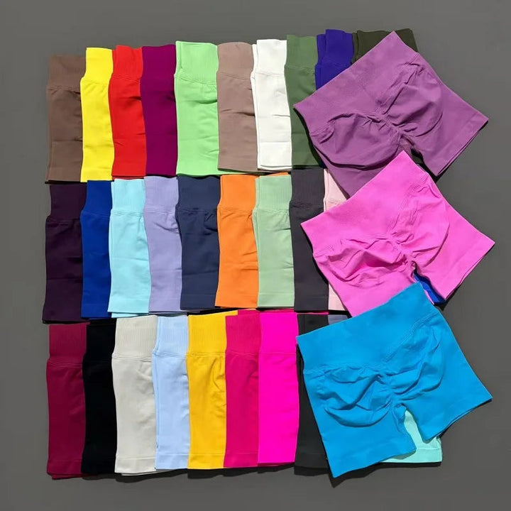 Women Gym Shorts Workout Scrunch Butt Seamless Leggings Seamless Yoga Leggings Bicycle Running Sportswear Fitness Sports Shorts Tahsi Fashion House