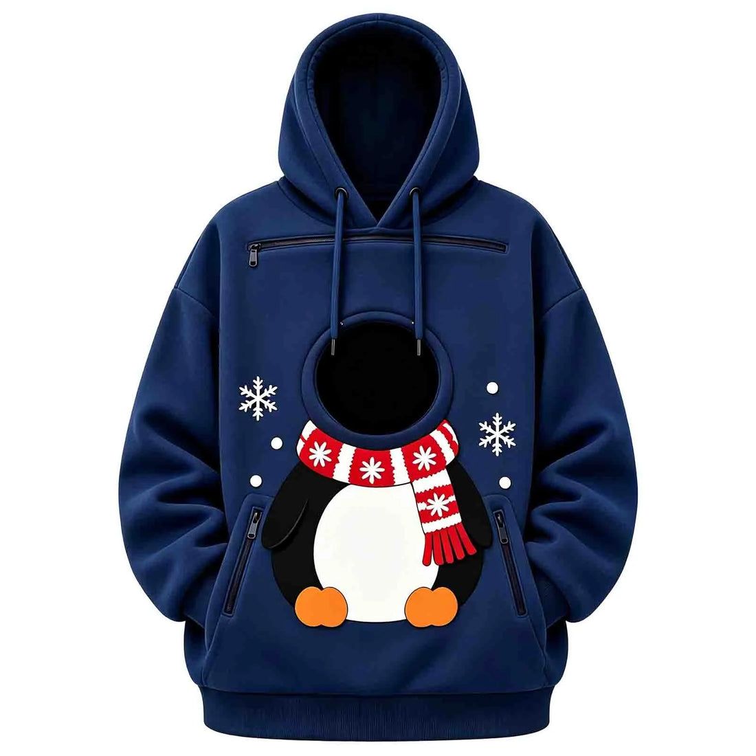 Kangaroo Dog Pet Holder Carrier Hoodie Men Women Matching Christmas Hoodie Funny And Cute Pattern Pet Pocket Hooded Sweatshirt