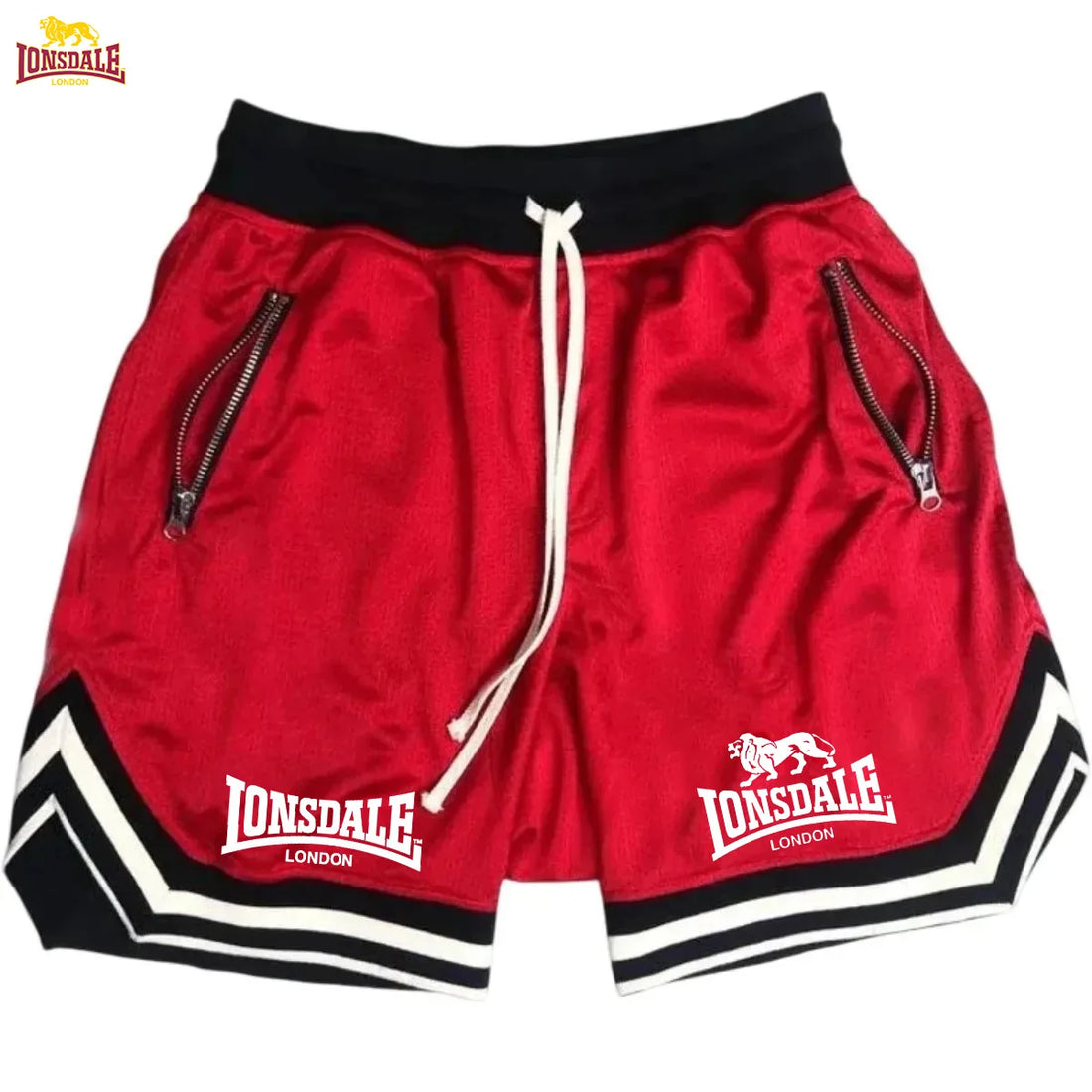 LONSDALE 2026 Novos Shorts De Basquete Esportivos Masculinos De Verão Casuais Soltos Respiráveis Em Tela Moda Hip Hop