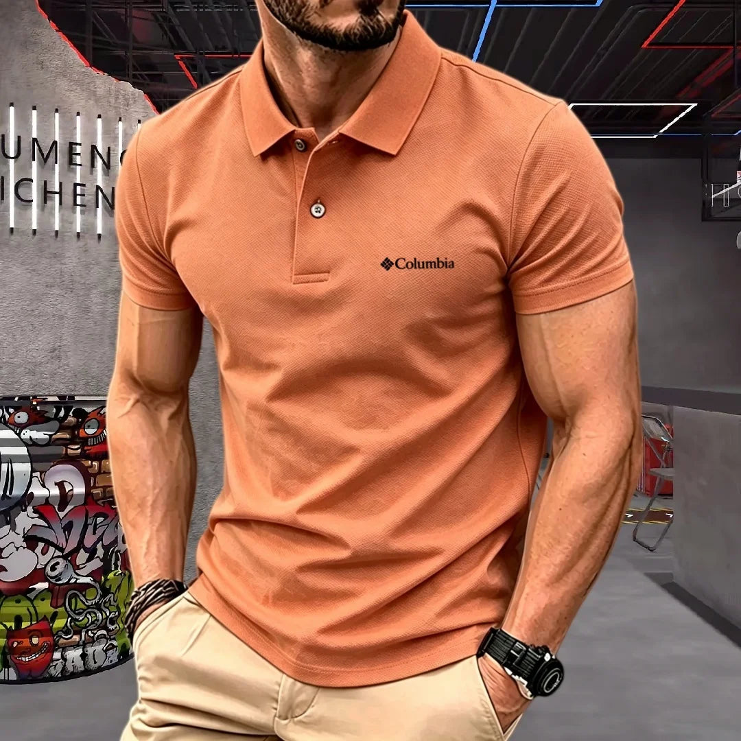 100% pure cotton 2026high-end brand men's short sleeve polo shirt summer fashion luxury logo embroidered golf top casual T-shirt