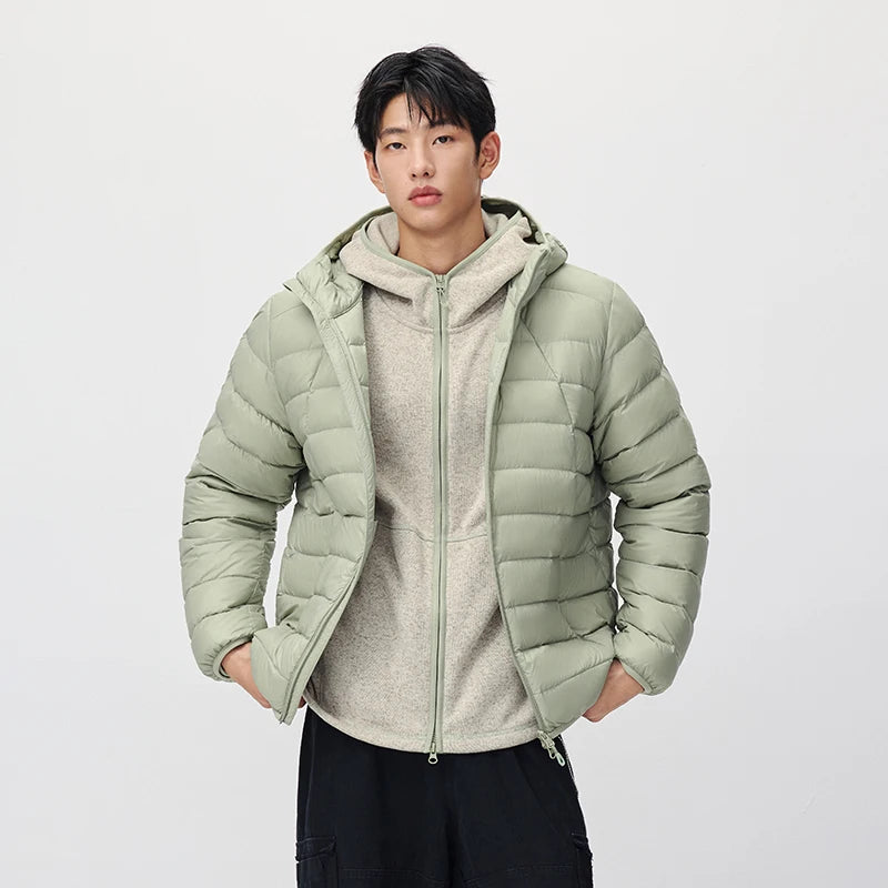 Semir Unisex Down Jacket 90 Percent Down Fill Hooded Quilted Downproof Inner Liner Lightweight Modern Style 2026 New