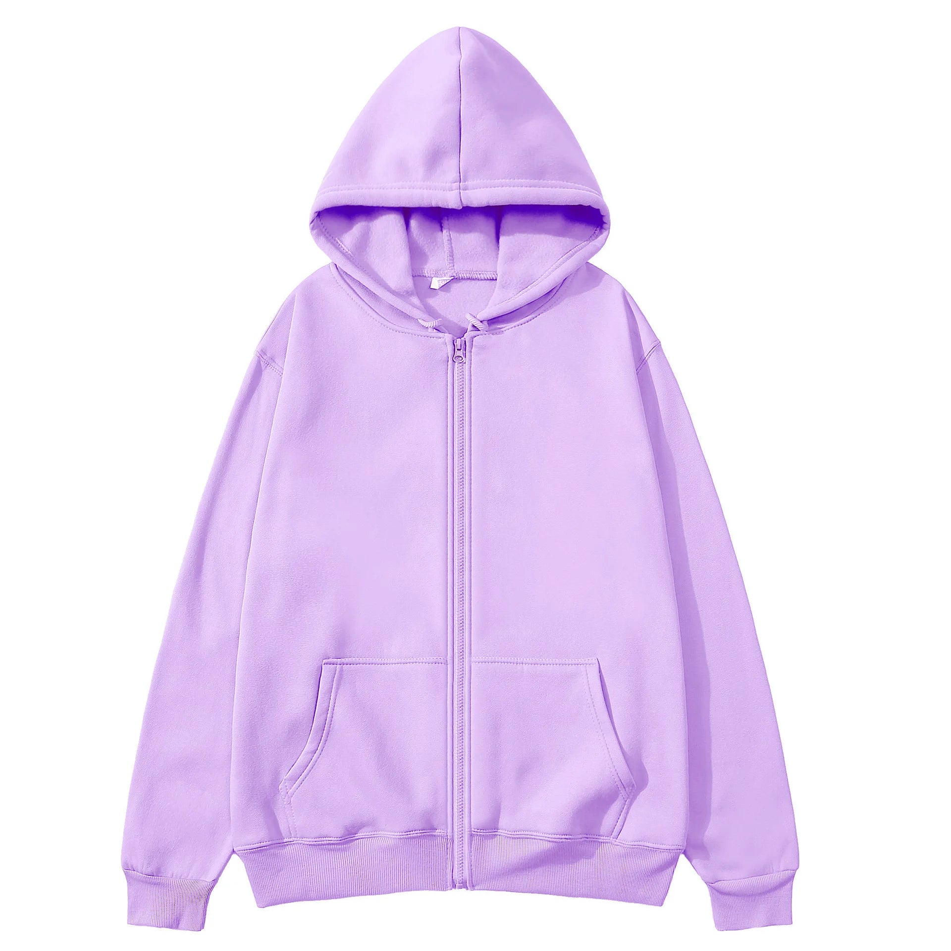 New Autumn/Winter  Men’s Gray Jacket with Hood Long Sleeve Big Pocket Zipper Jacket Coat Woman Loose Casual Outerwear Coat Tops - ATFH
