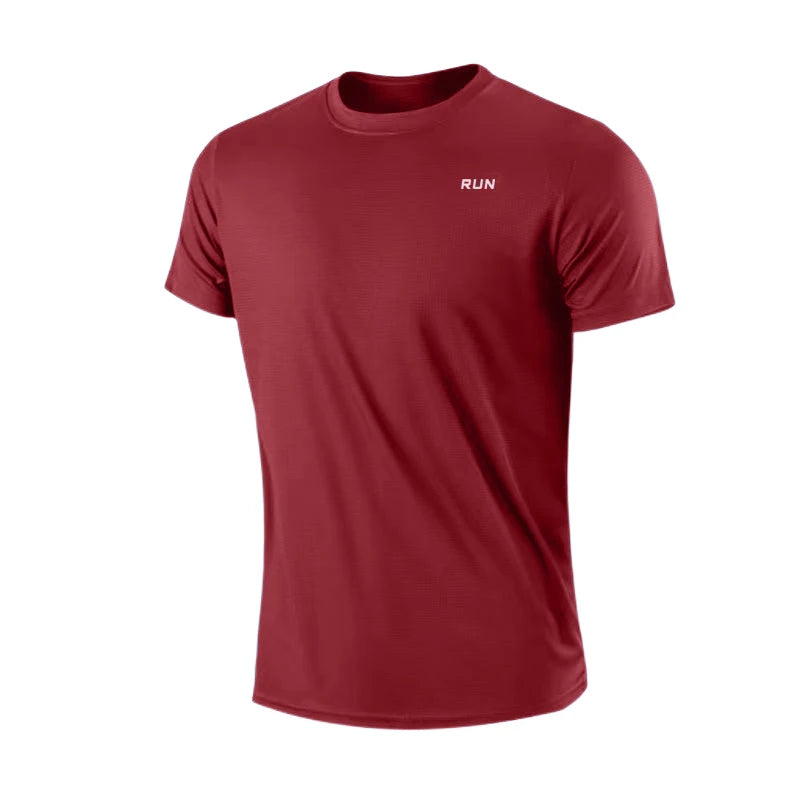 Men Training Fitness Shirts Quick Dry Gym T-Shirts Short Sleeve Sport Football T Shirt Exercise Top Football Jersey Sportswear