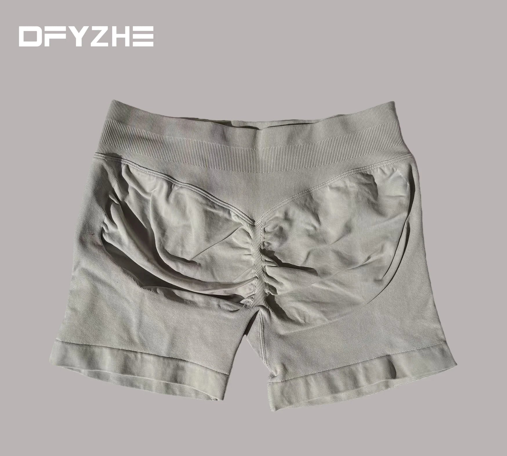 DFYZHE Impact Shorts 4.5-inch Women's Fitness Exercise Bike Shorts with Low Rib Belt Fitness Tight corset Hip Yoga Seamless Tigh Tahsi Fashion House