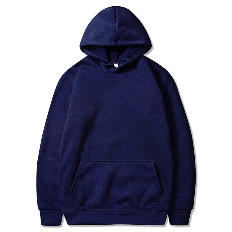 Men's Hoodies New Spring Autumn Casual Hoodies Sweatshirts Men's Top Solid Color Hoodies Sweatshirt Male Casual Tops 11 Colors - ATFH